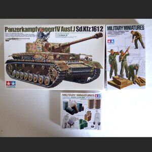 TAMIYA JAPAN WWII GERMAN PANZERKAMPFWAGEN IV MODEL & FIGURE SETS 1/35 SCALE (NEW